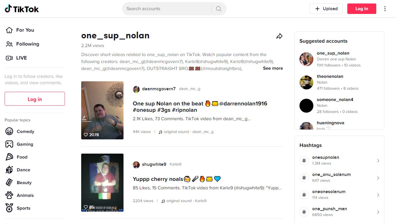 Discover one_sup_nolan 's popular videos | TikTok